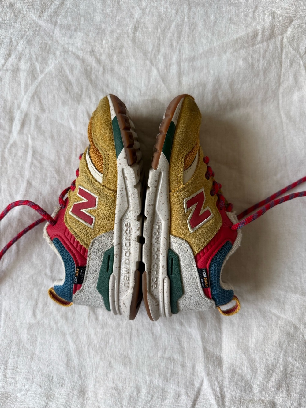 New Balance Kids' Multicolor Athletic Sneakers - Yellow/Red Toddler Size 8